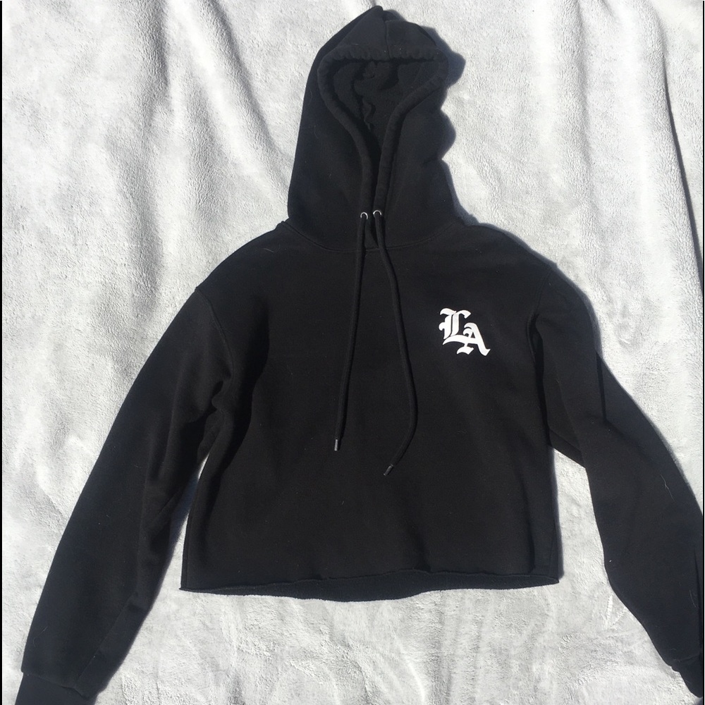 Black Forever 21 cropped hoodie!!